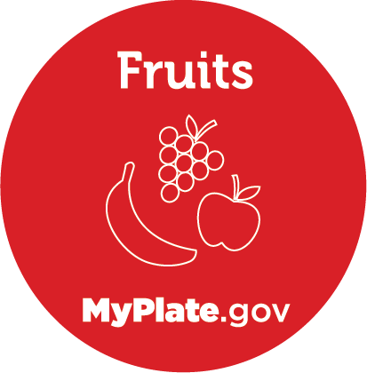 icon of line drawings of several fruits - Spanish