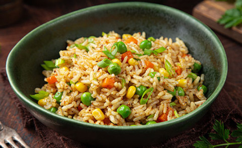 Vegetable Fried Rice in a bowl